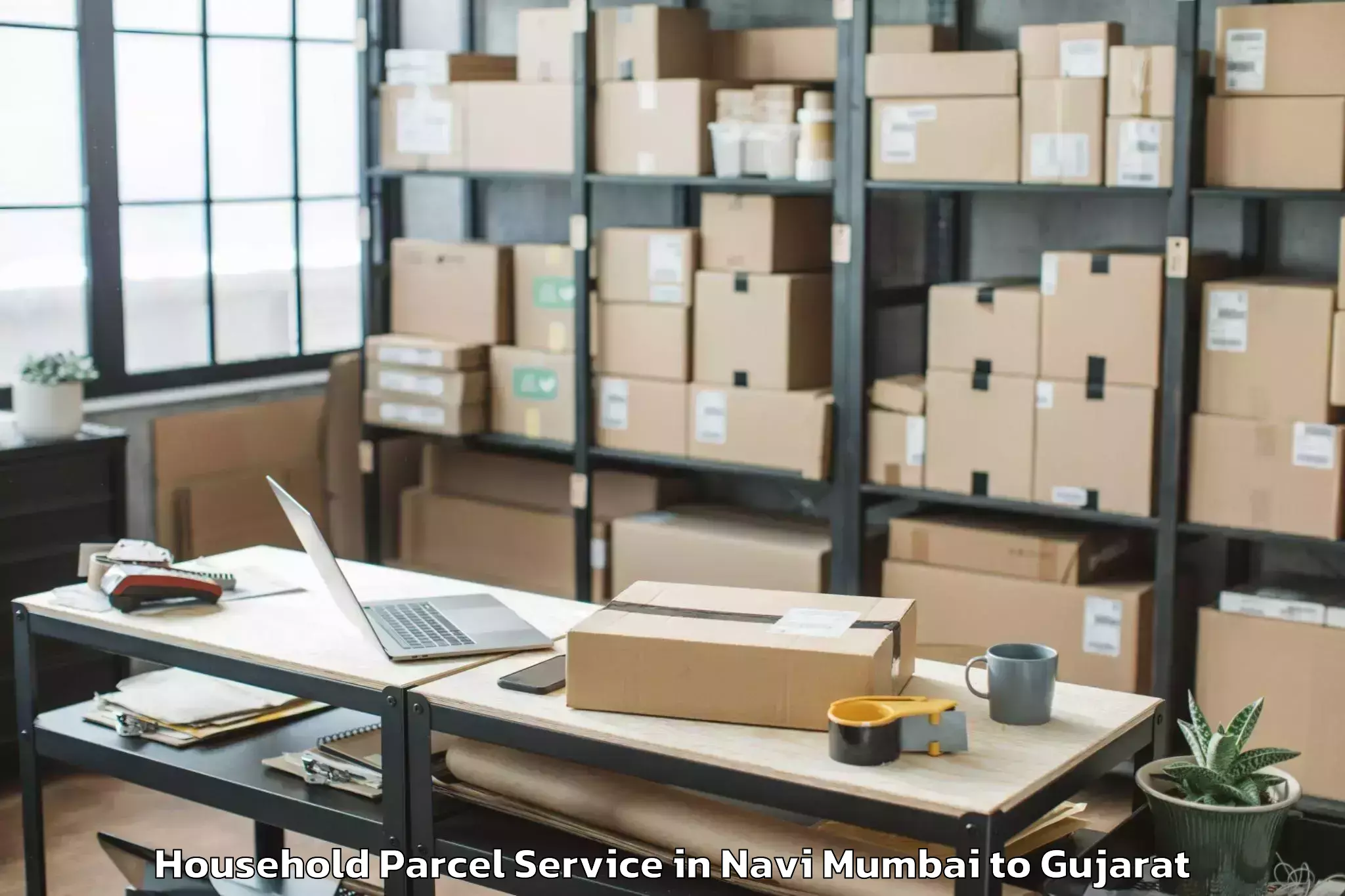 Professional Navi Mumbai to Sankheda Household Parcel